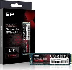 Silicon Power SP001TBP34A80M28 цена и информация | Внутренние жёсткие диски (HDD, SSD, Hybrid) | 220.lv