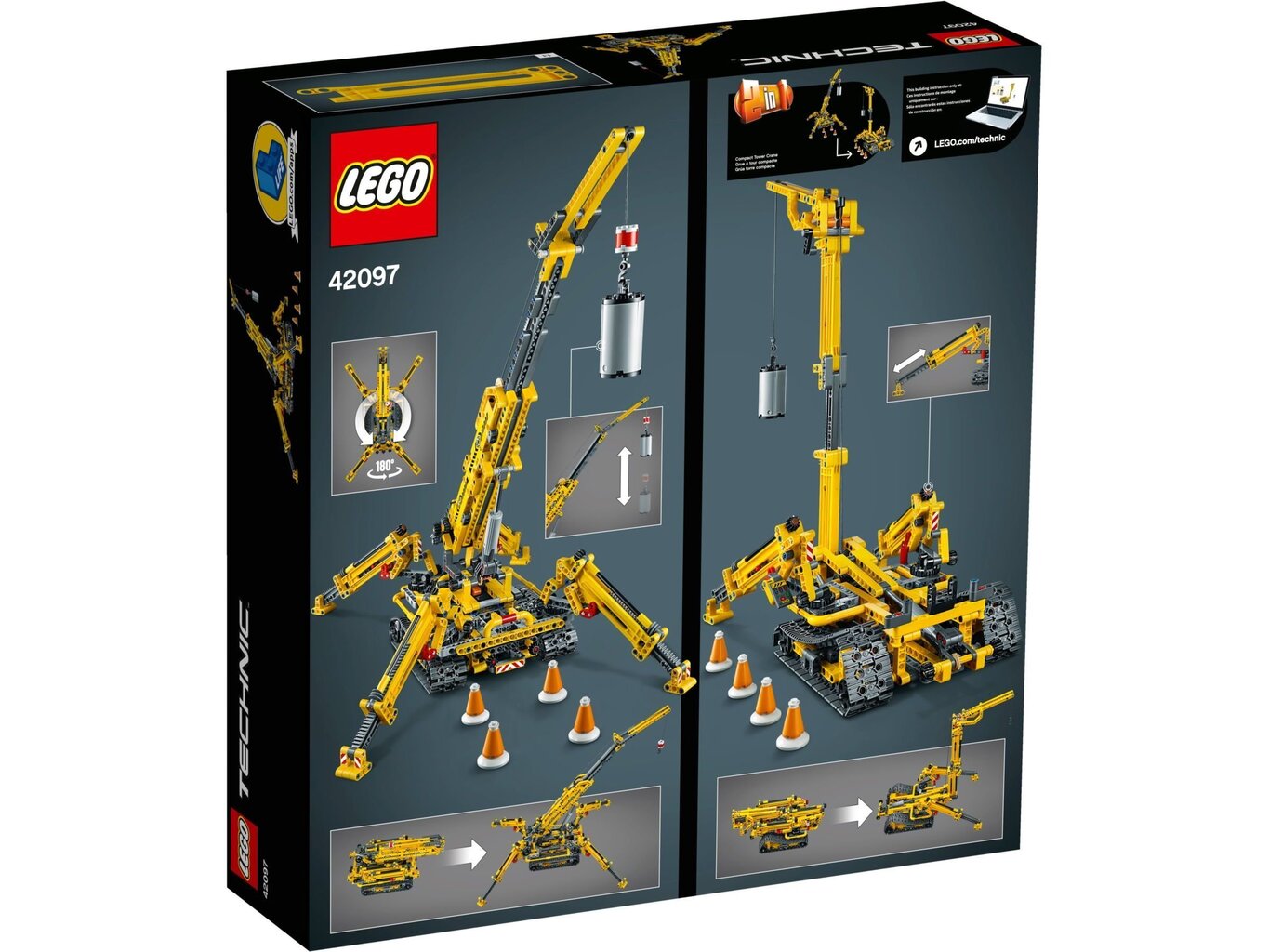 42097 LEGO® Technic Kompaktais kāpurķēžu celtnis cena un informācija | Konstruktori | 220.lv