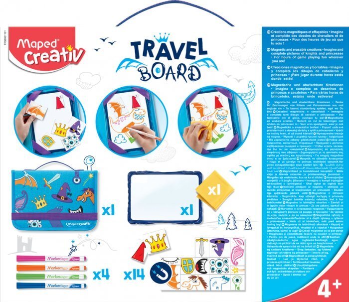 MAPED Creativ ceļojumu tāfele ar magnetiem 4+ cena un informācija | Modelēšanas un zīmēšanas piederumi | 220.lv