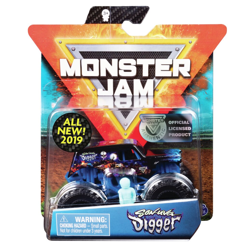 Džips Monster Jam 1:64, viens iepakojums, 6044941 cena un informācija | Rotaļlietas zēniem | 220.lv