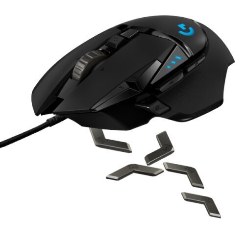 Logitech G502, melns cena un informācija | Peles | 220.lv