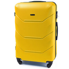 Большой чемодан Wings Peacock L, желтый цена и информация | Чемоданы, дорожные сумки | 220.lv