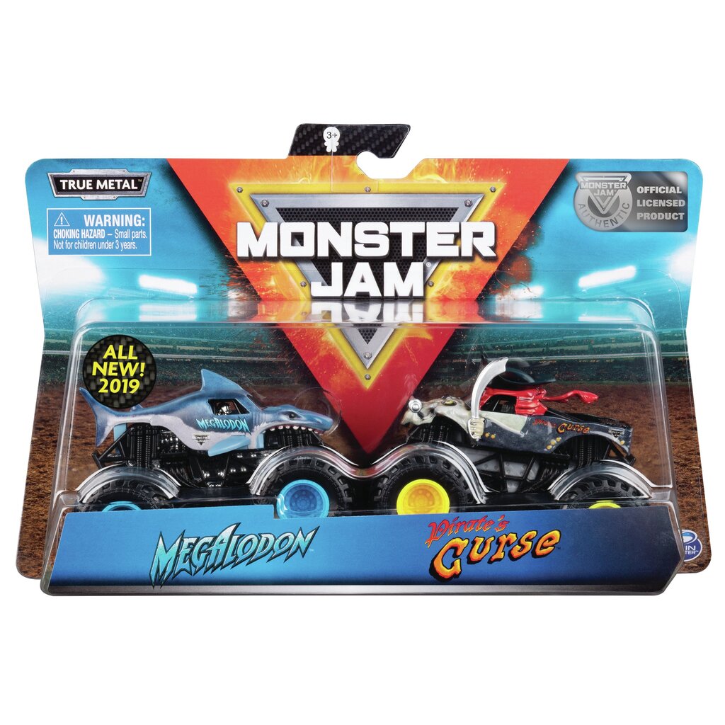 Džips Monster Jam 1:64, dubults iepakojums, 6044943 cena un informācija | Rotaļlietas zēniem | 220.lv