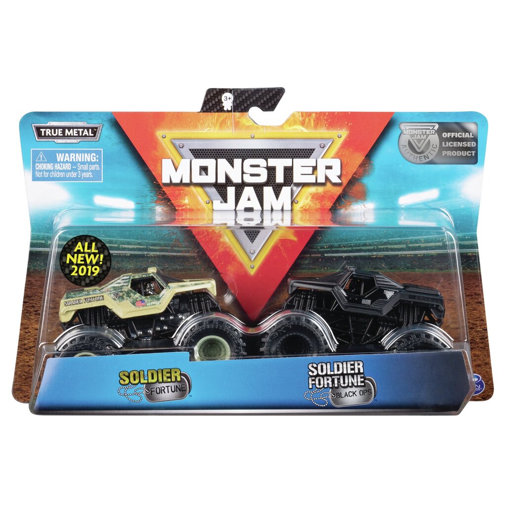 Džips Monster Jam 1:64, dubults iepakojums, 6044943 цена и информация | Rotaļlietas zēniem | 220.lv