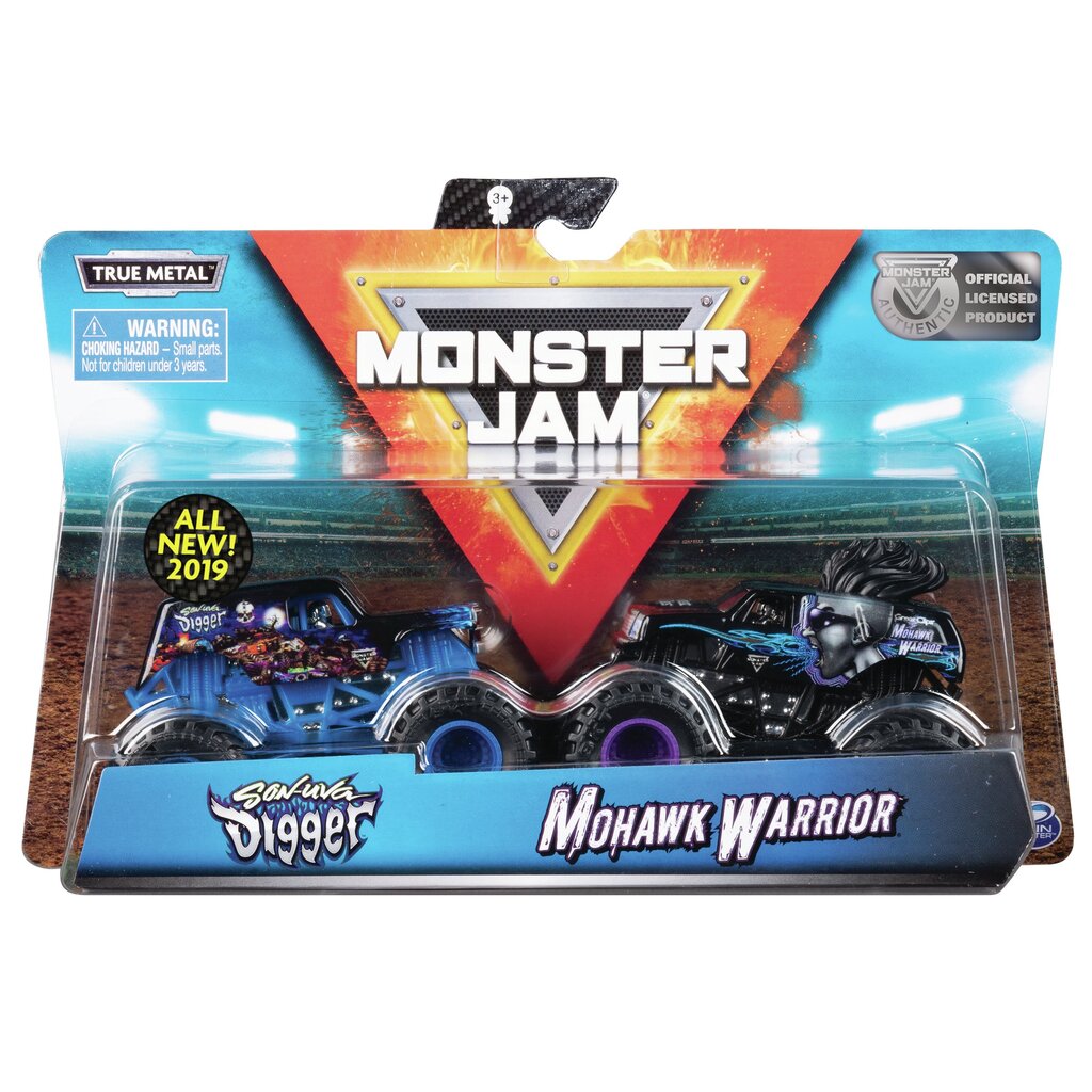 Džips Monster Jam 1:64, dubults iepakojums, 6044943 cena un informācija | Rotaļlietas zēniem | 220.lv