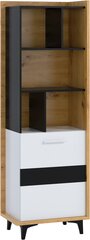 Полка Meblocross Box 06 1D, коричневая/белая цена и информация | Полки | 220.lv