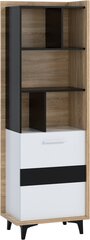 Полка Meblocross Box 06 1D, цвета светлого дуба/белая цена и информация | Полки | 220.lv