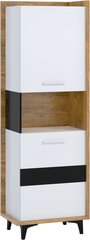 Plaukts Meblocross Box 07 2D, baltā/ozolkoka krāsā cena un informācija | Plaukti | 220.lv