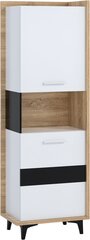 Полка Meblocross Box 07 2D, светлый дуб/белая цена и информация | Полки | 220.lv