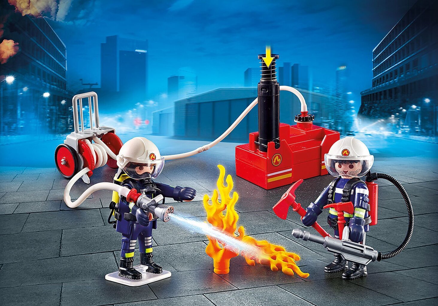 9468 PLAYMOBIL® City Action, Ugunsdzēsēji ar ūdens šļūteni cena un informācija | Konstruktori | 220.lv