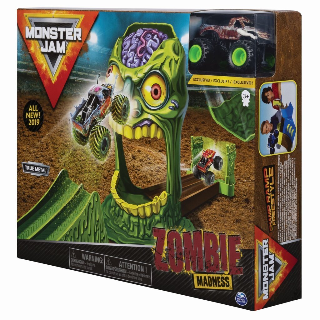 Trases konstrukcijas komplekts ar visurgājēju Monster Jam Basic Stunt 1:64, 6045029 цена и информация | Rotaļlietas zēniem | 220.lv