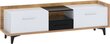 TV galdiņš Meblocross Box 09 2D1S, gaiši brūns/balts цена и информация | TV galdiņi | 220.lv