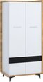 Шкаф Meblocross Box 10 2D, коричневый/белый