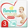 Autiņbiksītes PAMPERS Premium Pants, Value Pack, 3. izmērs, 48 ​​gab.