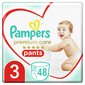 Autiņbiksītes PAMPERS Premium Pants, Value Pack, 3. izmērs, 48 ​​gab. cena un informācija | Autiņbiksītes | 220.lv