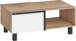 Kafijas galdiņš Meblocross Lars 03 2D, baltas/gaiši ozola krāsas cena un informācija | Žurnālgaldiņi | 220.lv