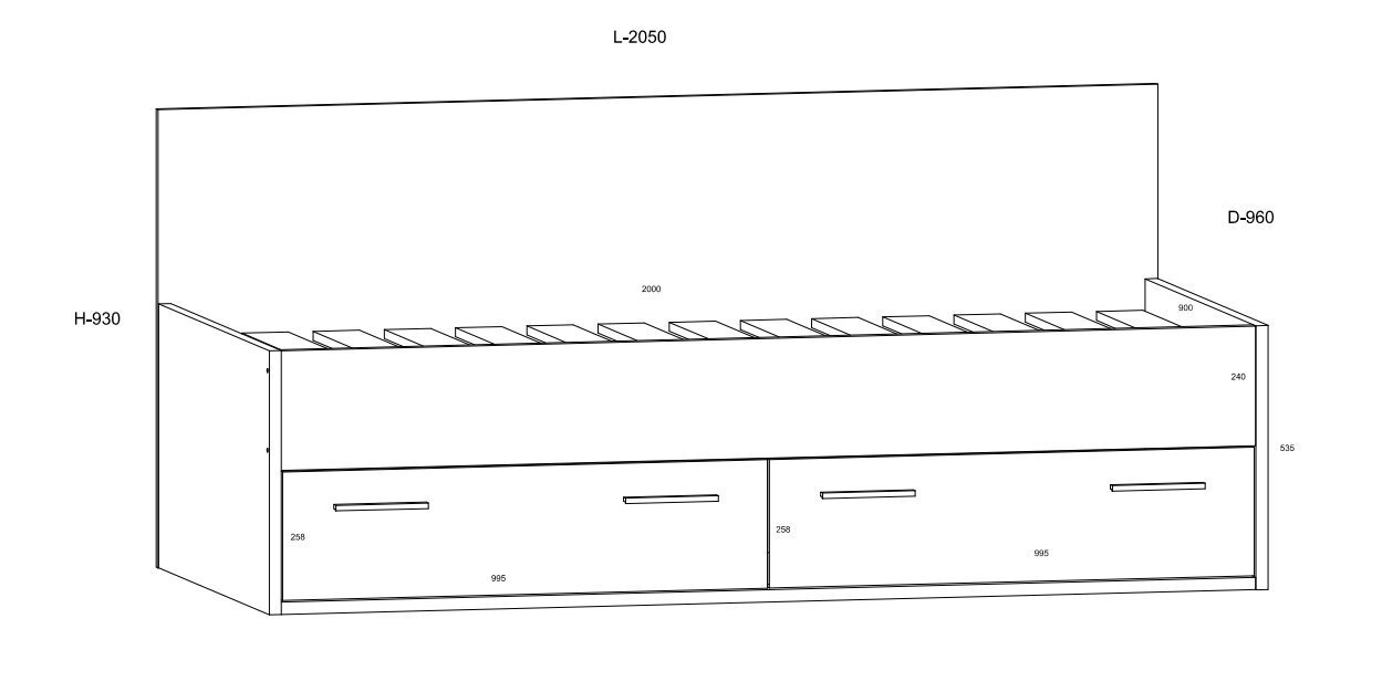 Gulta Meblocross Hey 10, 90x200 cm, balta/dzeltena cena un informācija | Bērnu gultas | 220.lv