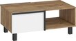 Kafijas galdiņš Meblocross Lars 03 2D, balts / gaiši brūns cena un informācija | Žurnālgaldiņi | 220.lv