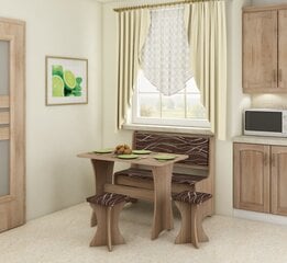 Комплект для столовой с табуретками, дубового/коричневого цвета цена и информация | Комплекты мебели для столовой | 220.lv