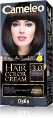 Noturīga matu krāsa Delia Cameleo Omega +, 3.0 Dark Brown cena un informācija | Matu krāsas | 220.lv