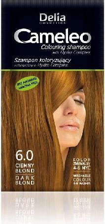 Krāsojošais matu šampūns Delia Cosmetics Camelio 40 ml, 6.0 Dark Blond cena un informācija | Šampūni | 220.lv