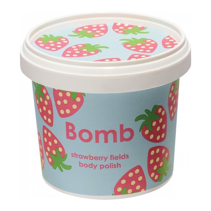 Ķermeņa skrubis Bomb Cosmetics Strawberry Fields Shower 375 g cena un informācija | Ķermeņa skrubji | 220.lv