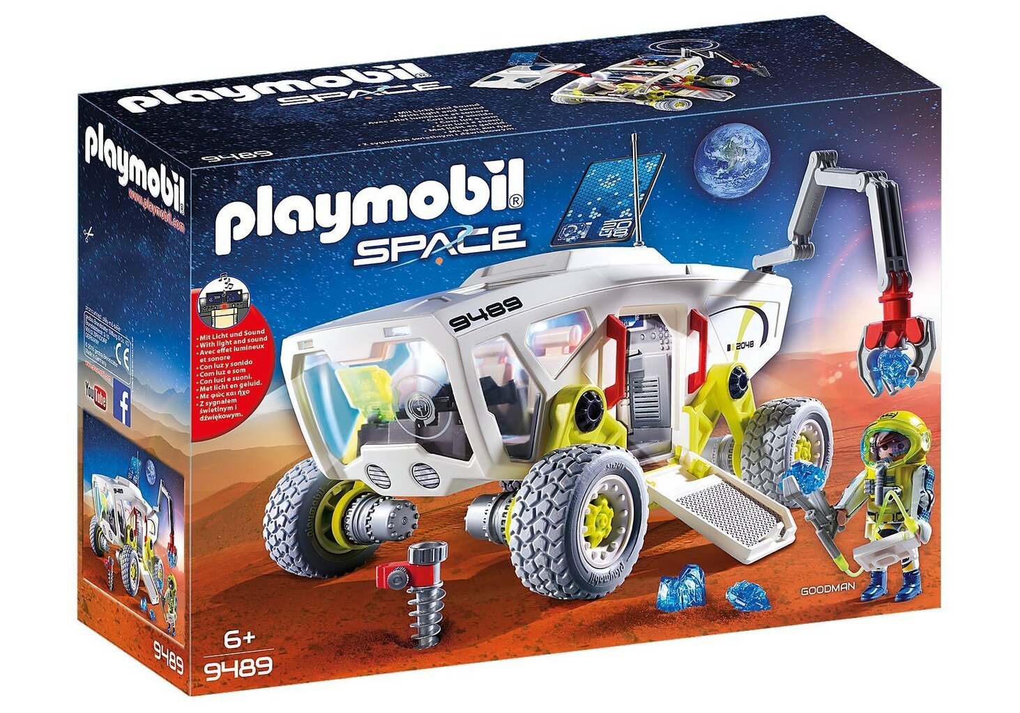 9489 PLAYMOBIL® Space, Marsa pētījumu transportlīdzeklis cena un informācija | Konstruktori | 220.lv