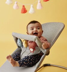Babybjörn šūpuļkrēsliņš Bliss Bundle Light Grey, 3D Jersey + rokturītis ar rotaļlietām priekšā cena un informācija | Bērnu šūpuļkrēsliņi | 220.lv