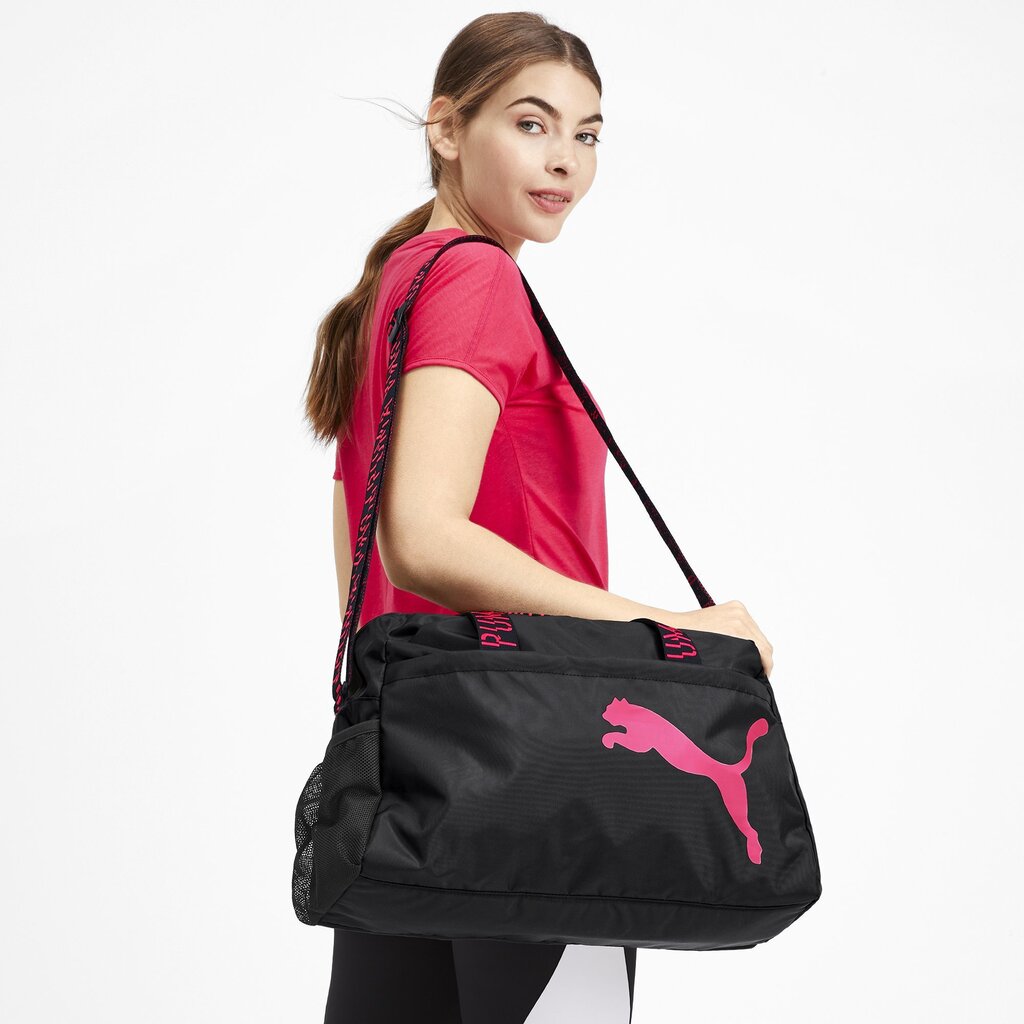 Sporta soma Puma AT ESS Black-Pink, 30 l цена и информация | Sporta somas un mugursomas | 220.lv