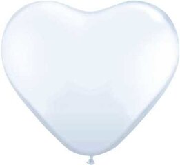 Набор шариков Сердечко 25см, белый (1 упак / 100 шт.)" цена и информация | Шарики | 220.lv