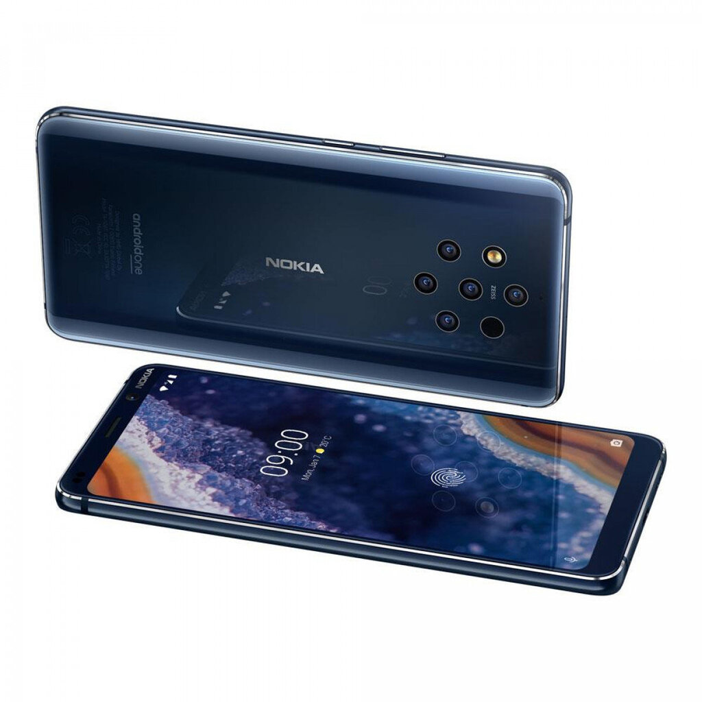 Nokia 9 PureView, 6/128, Dual SIM, Zils cena un informācija | Mobilie telefoni | 220.lv