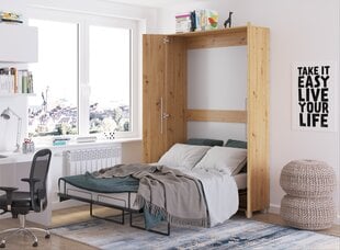 Откидная кровать Meblocross Teddy 120, 120x200 см, цвета дуба цена и информация | Кровати | 220.lv