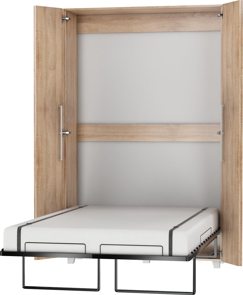 Sienas gulta Meblocross Teddy 120, 120x200 cm, gaišā ozolkoka krāsā цена и информация | Gultas | 220.lv