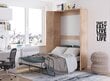 Sienas gulta Meblocross Teddy 120, 120x200 cm, gaišā ozolkoka krāsā цена и информация | Gultas | 220.lv