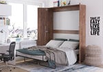 Откидная кровать Meblocross Teddy 160, 160x200 см, темно-коричневая
