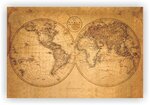 Korķa materiāla attēls - Senā pasaule [Korķa materiāla karte], 100x50 cm.