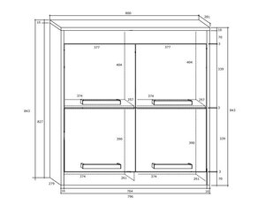 Sienas plaukts Meblocross Maximus 4D, ozola/baltas krāsas цена и информация | Шкафчики в гостиную | 220.lv