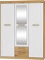 Skapis Meblocross Maximus 3D2S, ozola krāsā / balts cena un informācija | Skapji | 220.lv