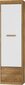 Skapis Meblocross Maximus 1D2S, tumša ozola/baltas krāsas cena un informācija | Skapji | 220.lv