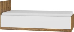Gulta Meblocross Maximus 90, 90x200 cm, tumša ozola/baltas krāsas cena un informācija | Gultas | 220.lv