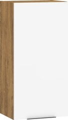 Sienas skapītis Meblocross Sven 1DPN, tumšā ozolkoka/baltā krāsā cena un informācija | Skapīši viesistabai | 220.lv