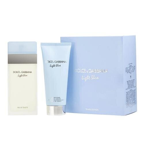 Dolce & Gabbana Light Blue komplekts sievietēm: EDT 100 ml + ķermeņa losjons 100 ml цена и информация | Sieviešu smaržas | 220.lv