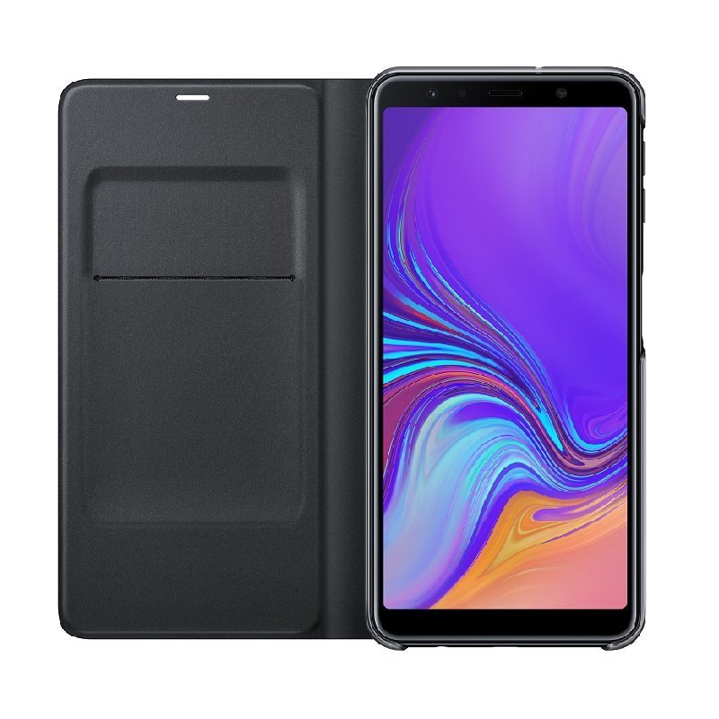 Maciņi Samsung       Galaxy A7 2018 Wallet Cover EF-WA750PBEGWW    Black цена и информация | Telefonu vāciņi, maciņi | 220.lv