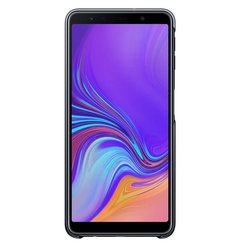 Samsung Galaxy A7(2018) Gradation caurspīdīgs vāciņš EF-AA750CB melns cena un informācija | Telefonu vāciņi, maciņi | 220.lv