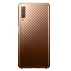 Samsung Galaxy A7(2018) Gradation caurspīdīgs vāciņš EF-AA750CF zelta krāsā цена и информация | Чехлы для телефонов | 220.lv