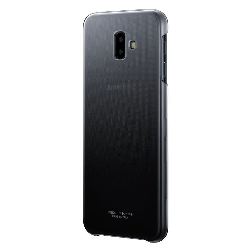 Samsung J6 Plus EF-AJ610CB Gradation caurspīdīgs vāciņš melns цена и информация | Telefonu vāciņi, maciņi | 220.lv