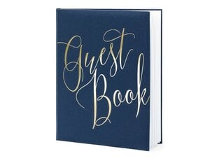 Viesu novēlējumu grāmata Guest Book, 22 lapas, zila цена и информация | Праздничные декорации | 220.lv