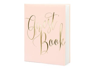 Viesu novēlējumu grāmata Guest Book, 22 lapas, rozā cena un informācija | Svētku dekorācijas | 220.lv