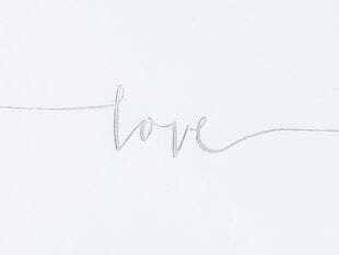 Viesu novēlējumu grāmata Love, 22 lapas, balta цена и информация | Праздничные декорации | 220.lv