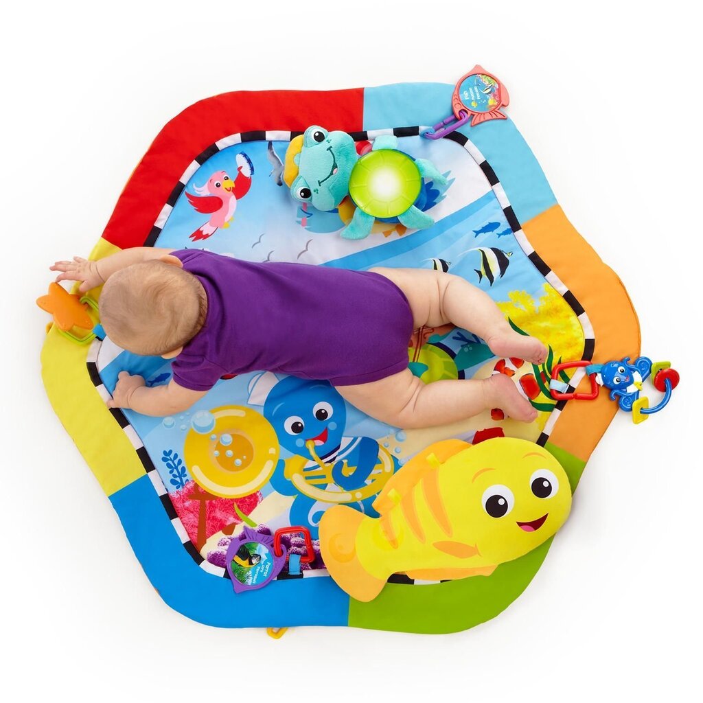 Attīstošais paklājiņš Baby Einstein Rhythm of the Reef Play Gym™ cena un informācija | Attīstošie paklājiņi | 220.lv